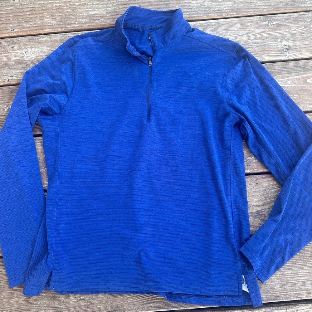 DSG men’s blue half zip pullover lightweight jacket size L